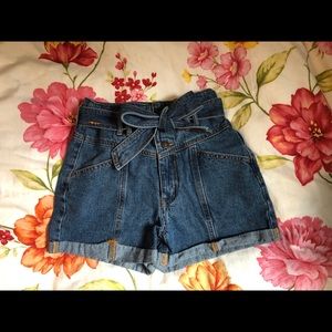 Forever 21 high rise jean shorts